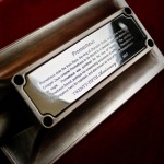 prometheus Metal Ashtrays three groves in shiny chrome