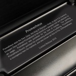 prometheus Metal Ashtrays three grooves in black matte