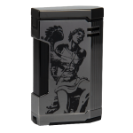 Prometheus Magma TP6 Shiny Gun Metal Torch Flame Triple Jet Cigar Lighters