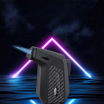 Lighter Turbo Torch Blue Flame Jet Single Transparent Gas Tank