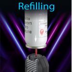 Lighter Turbo Torch Blue Flame Jet Single Transparent Gas Tank