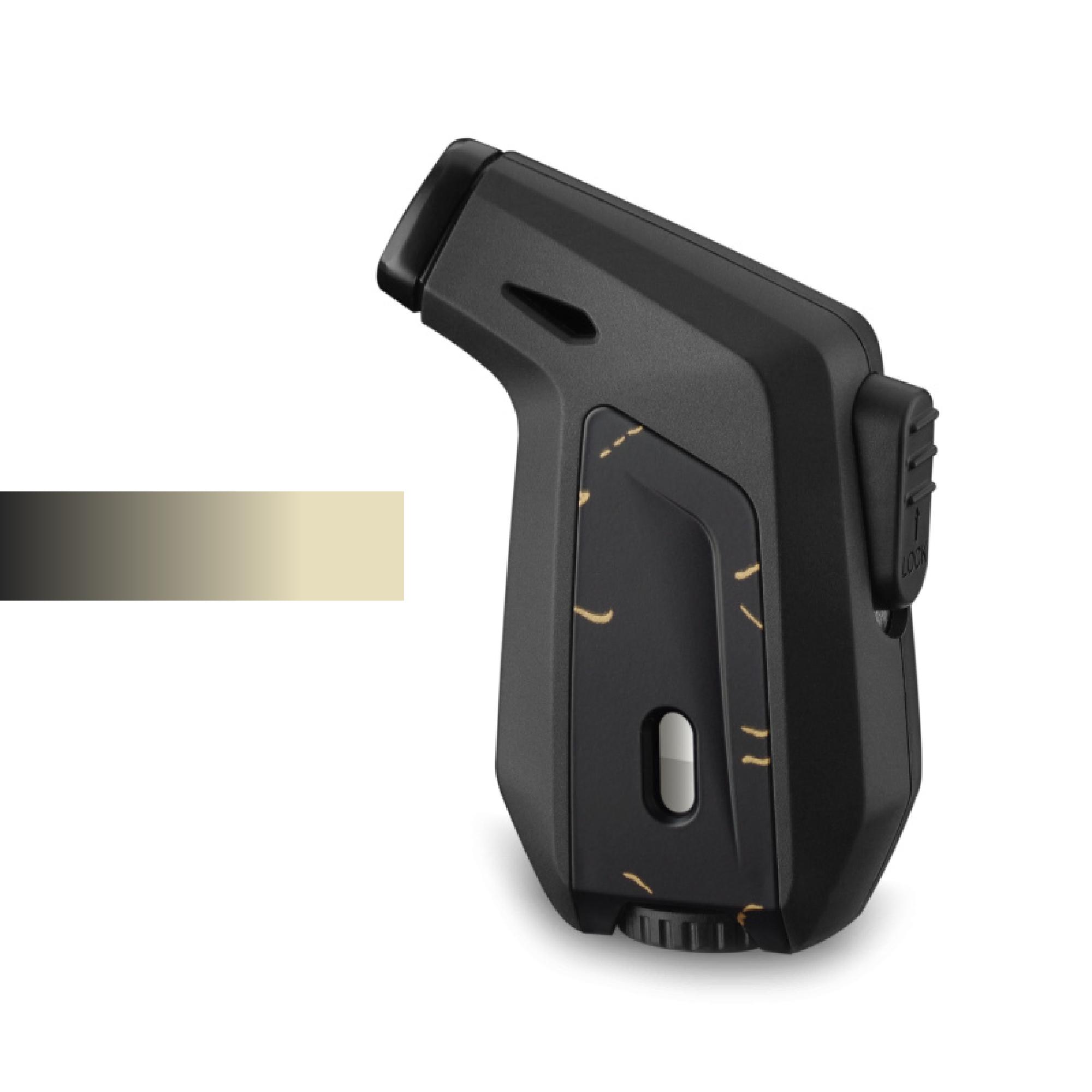 Lighter Turbo Torch Blue Flame Jet Single Transparent Gas Tank