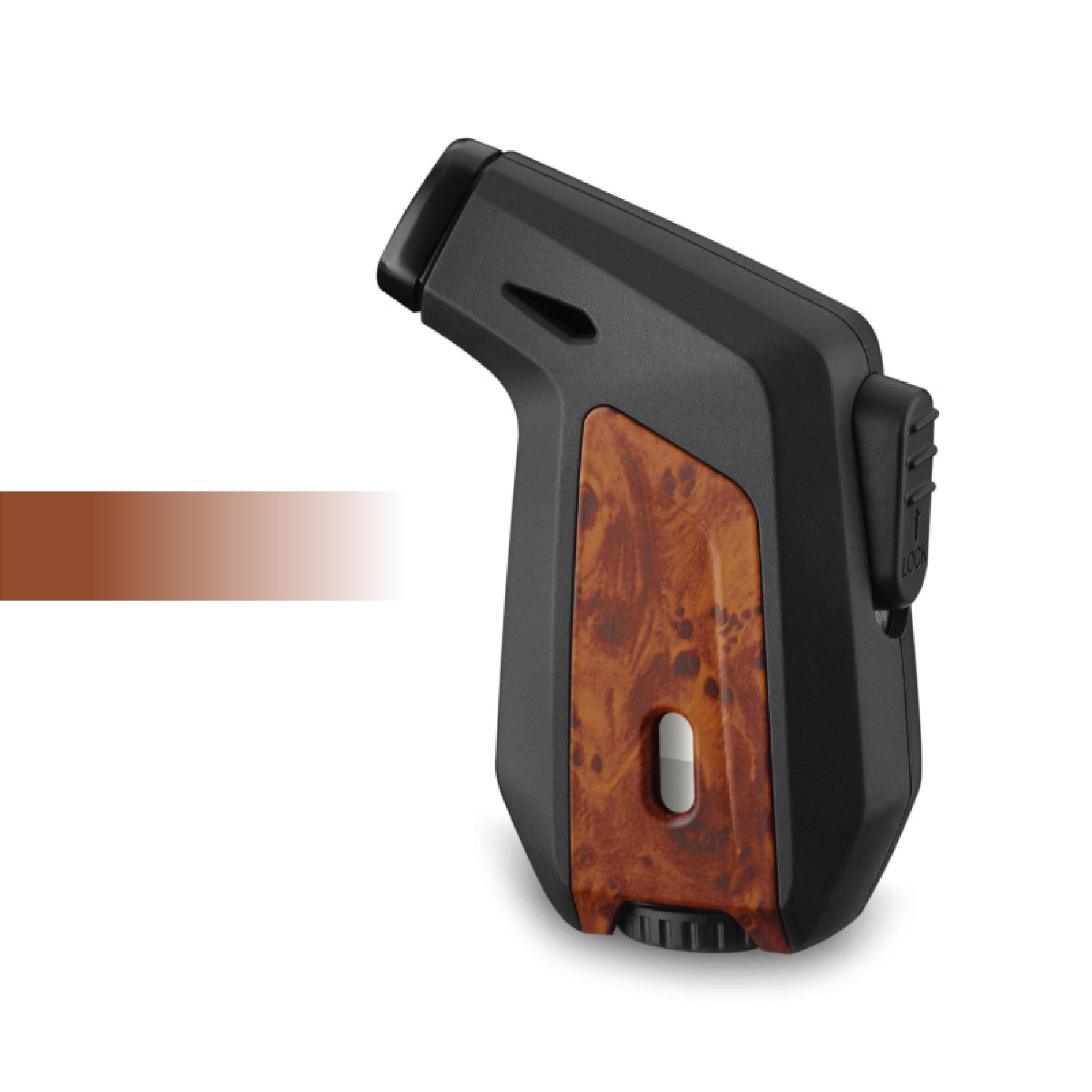 Lighter Turbo Torch Blue Flame Jet Single Transparent Gas Tank