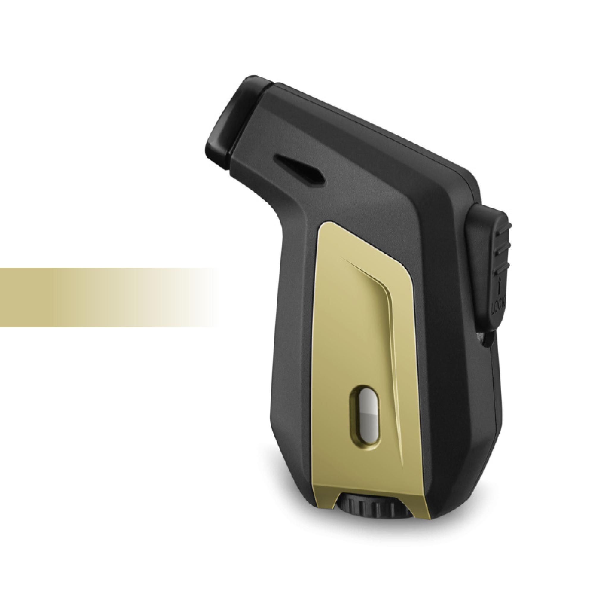 Lighter Turbo Torch Blue Flame Jet Single Transparent Gas Tank