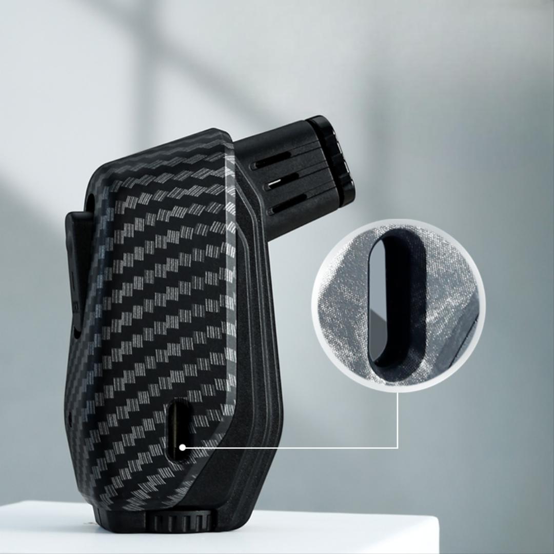 Lighter Dual Turbo Torch Blue Flame Jet Large Capacity Outdoor Windproof Butane Gas