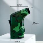 Large Capacity Outdoor Windproof Butane Gas Lighter Turbo Torch Blue Flame Jet Single