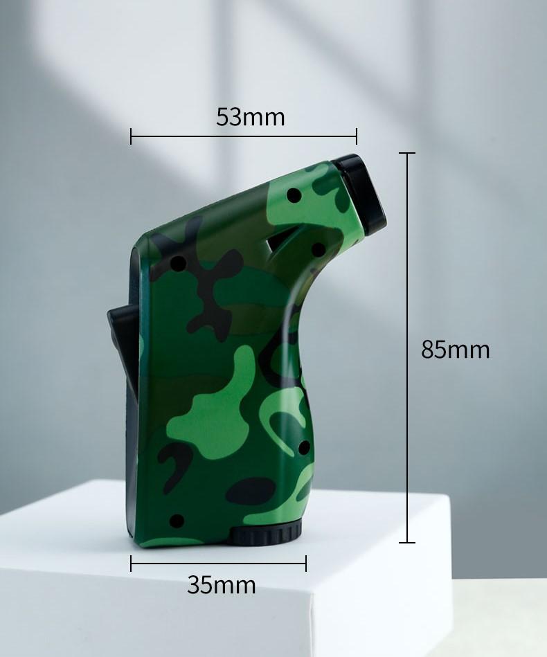 Large Capacity Outdoor Windproof Butane Gas Lighter Turbo Torch Blue Flame Jet Single