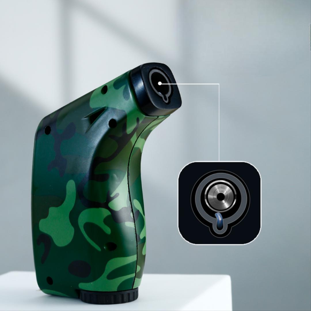 Large Capacity Outdoor Windproof Butane Gas Lighter Turbo Torch Blue Flame Jet Single