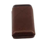 Davidoff cigar case XL-3 leather brown leaf