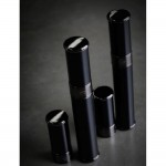 Prometheus Pocket Travel Cigar Tubes Black Matte with Gun Metal H-Tube/BM