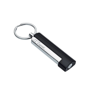S.T Dupont Black and chrome cigar cutter Punch keyring 003262