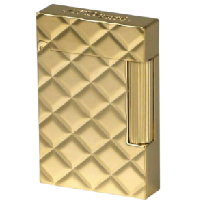 St Dupont Line 2 Slim Quilted Yellow Gold 17082